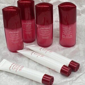 Shiseido 7 pack - 4 Ultimune Moisture bottles & 3 Ultimune eye Tubes  NEW Fresh